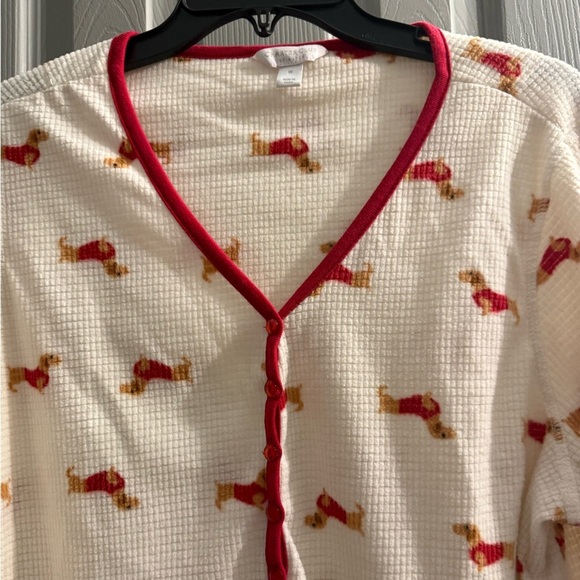 Women’s Charter club intimates fleece waffle knit sleepshirt NWOT Size 1X - Picture 2 of 8